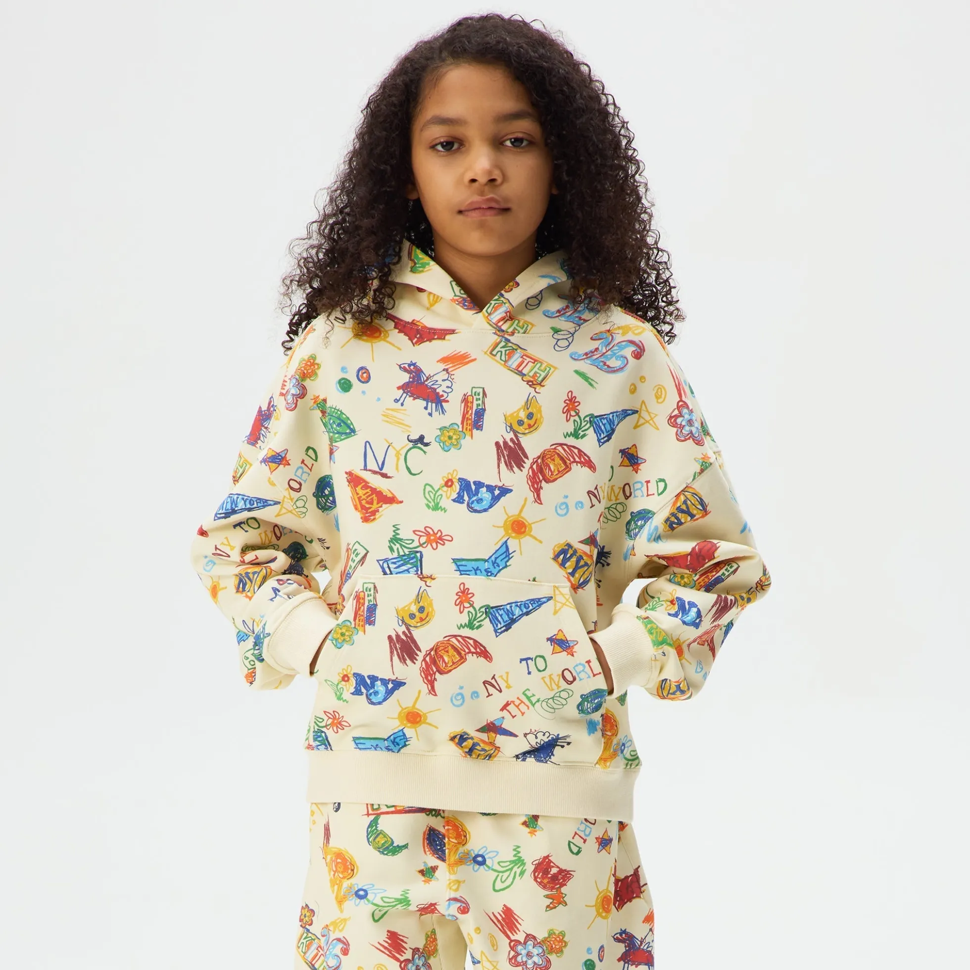 Kith Kids NY Sketchbook Nelson Sweat à capuche
