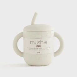 Kith Kids pour Mushie Gobelet d'apprentissage en silicone et paille