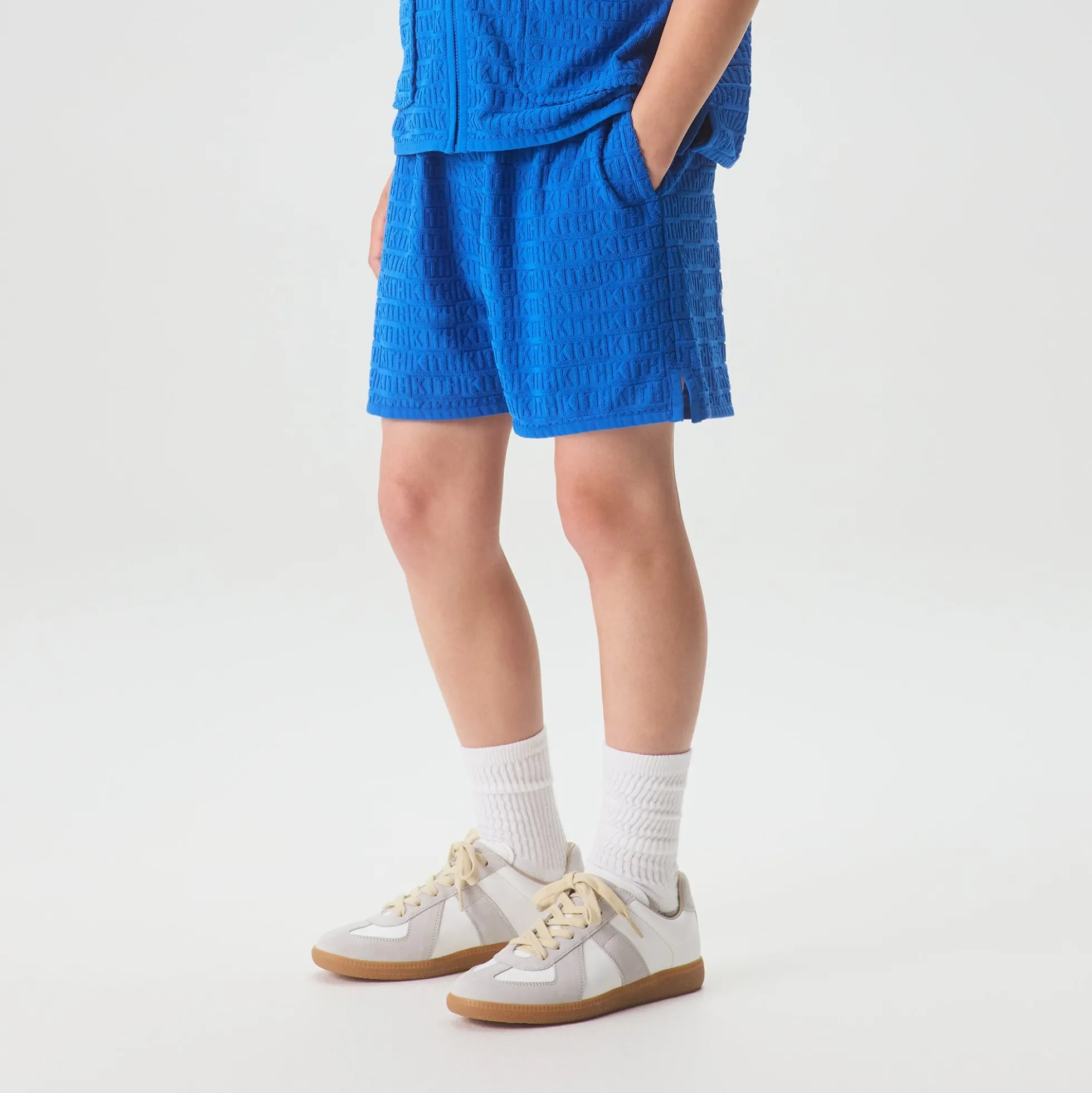 Kith Kids Textured Monogram Liam Short