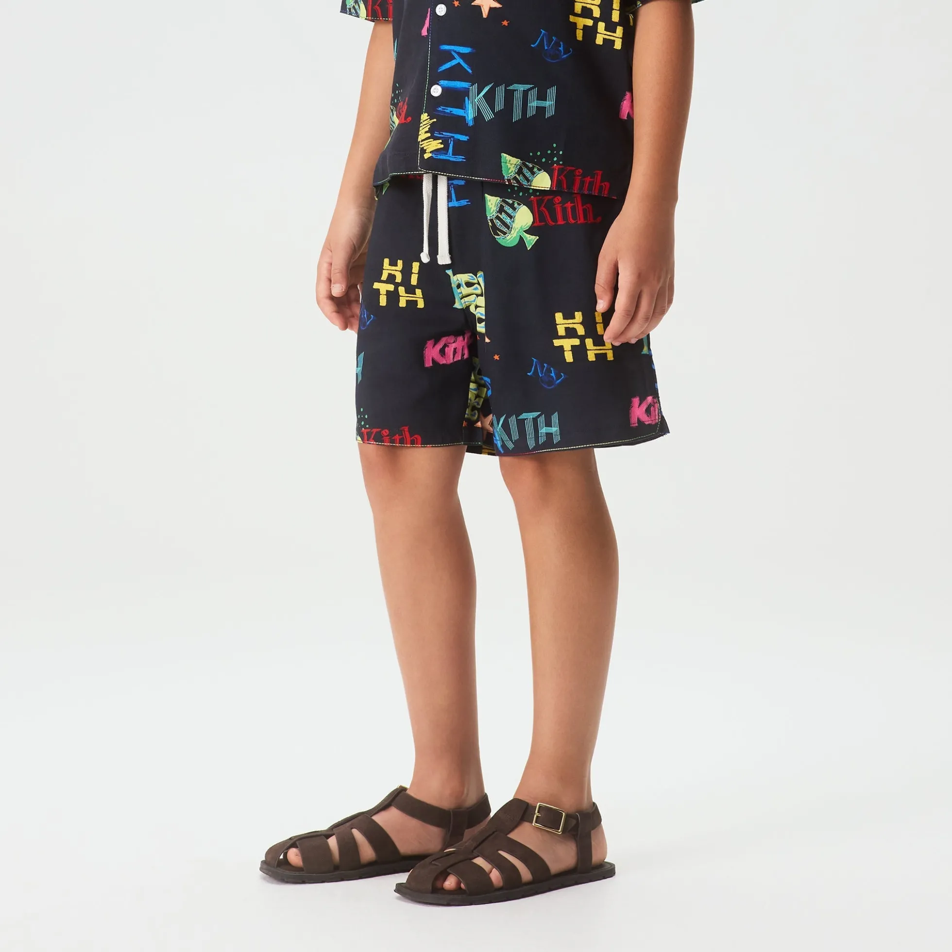 Kith Kids Thompson Camp Tossed Monogram Short
