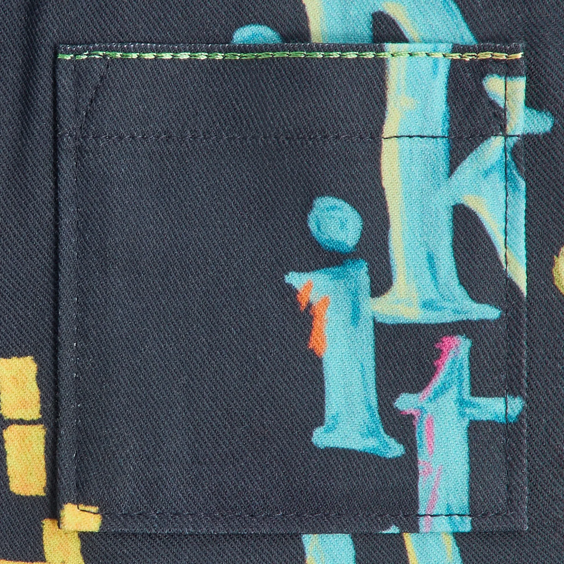 Kith Kids Thompson Camp Tossed Monogram Short