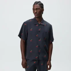 Kith Printed Cherry Cupro Linen Beckham Buttondown