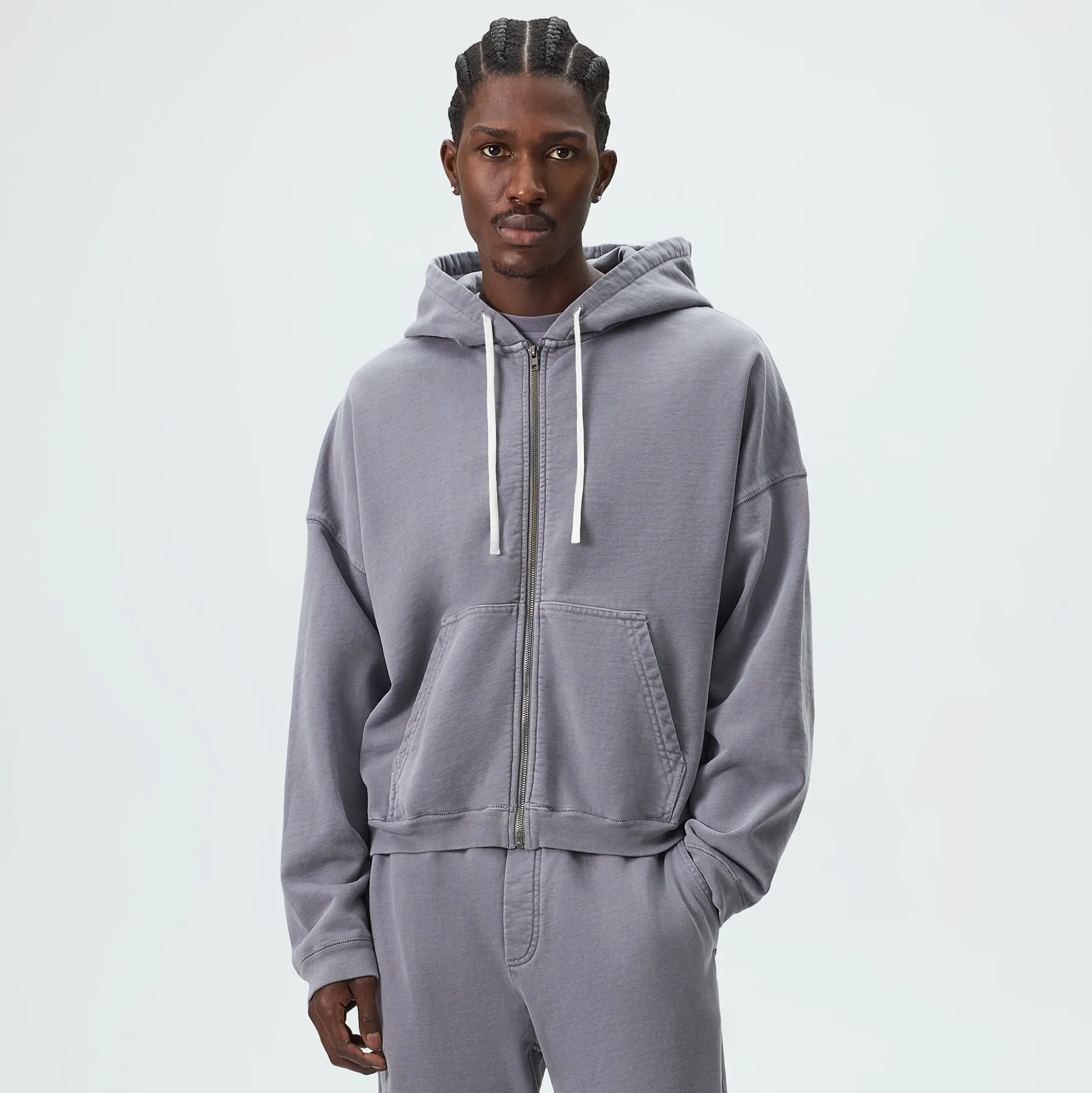 Kith 101 Soft Brushed Terry Braxton Zip Hoodie