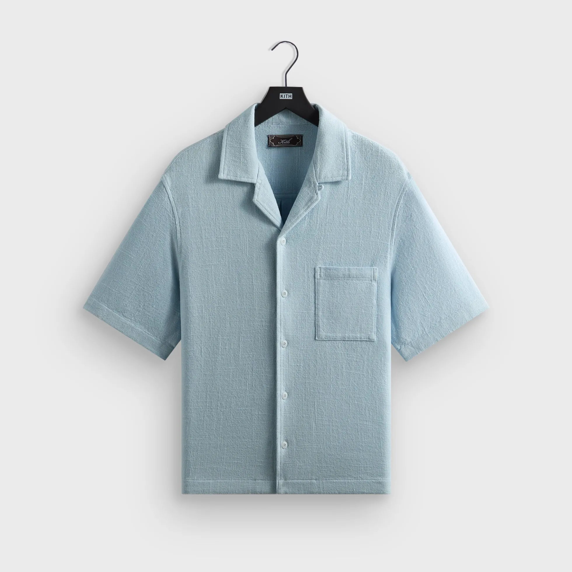 Kith Soft Woven Cropped Beckham Camp Collar Shirt