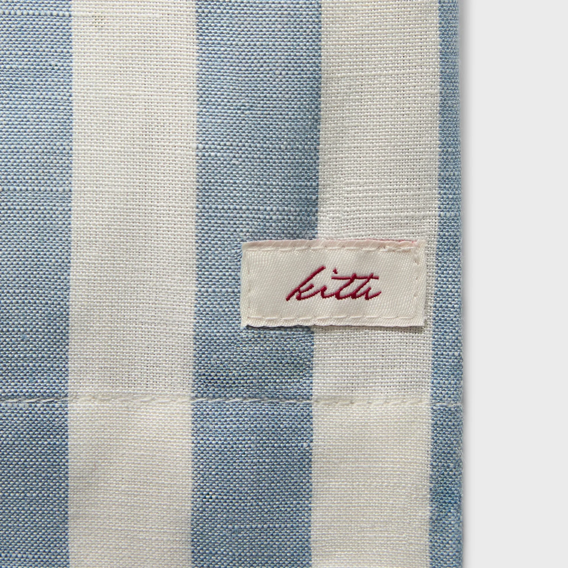 Kith Spun Silk Linen Stripe Kellen Short
