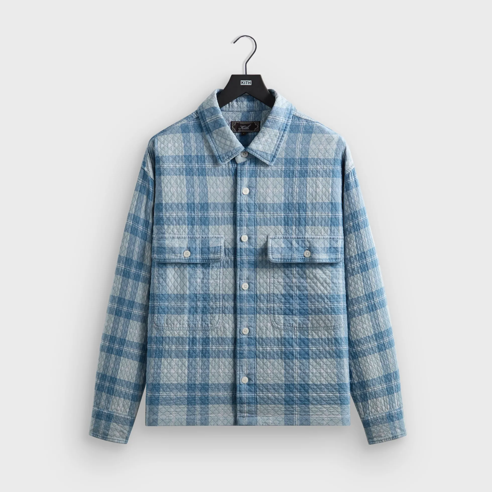 Kith Washed Indigo Plaid Henson Shirt