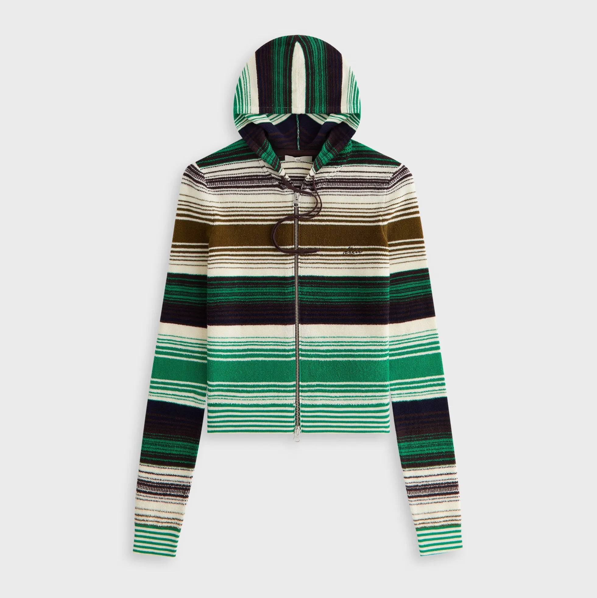 Kith Women Adley Shrunken Multi Sweater Hoodie