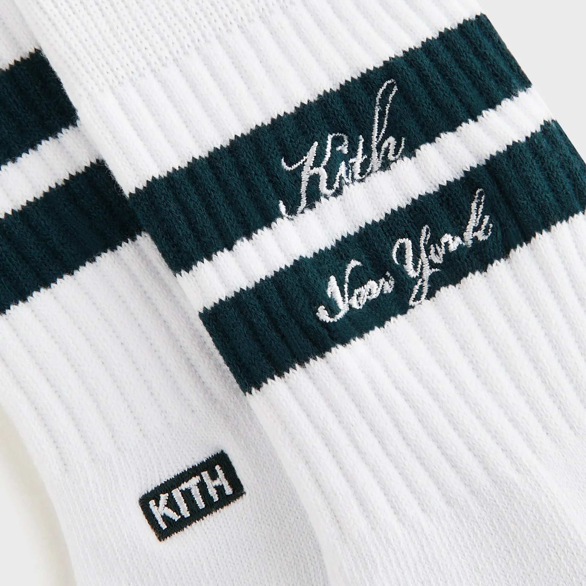 Kith Women Stripe Cotton Mid Crew Socks
