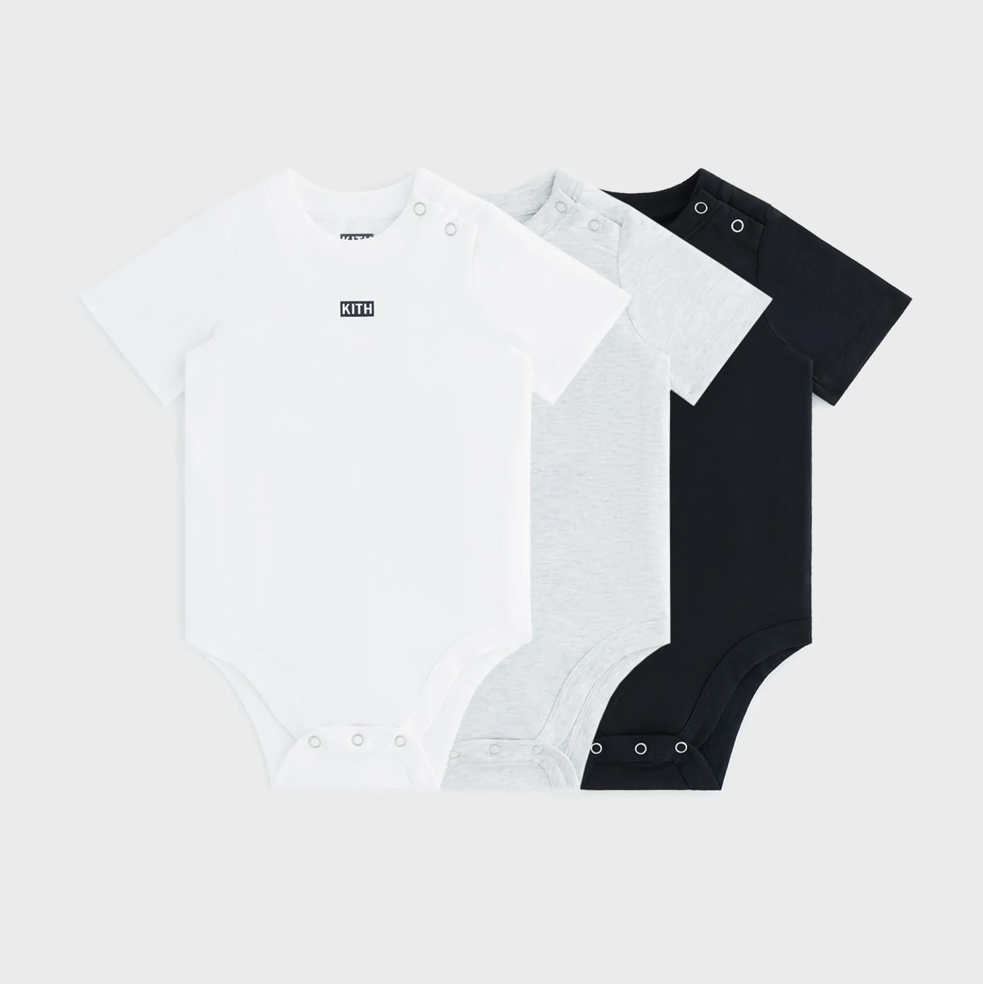 Lot de 3 bodies à manches courtes Kith Baby Core