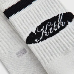 Lot de 3 paires de chaussettes mi-mollet rayées en coton Kith