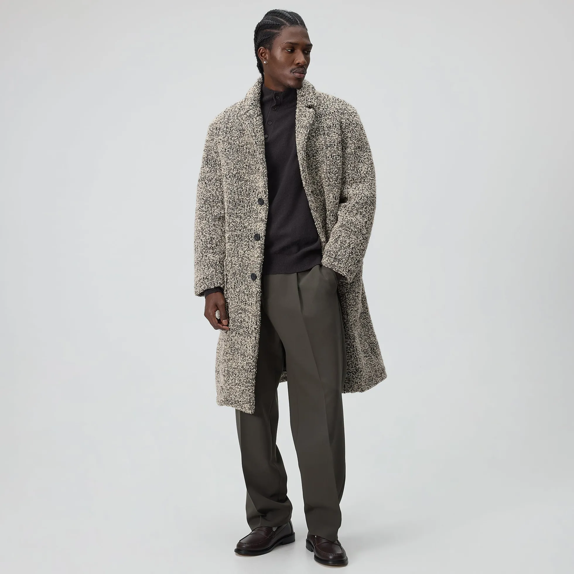 Manteau Bergen en peluche bouclée &Kin