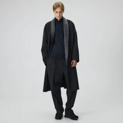 Manteau Bernard en laine à col châle Kith