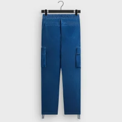 Pantalon cargo Chauncey en velours côtelé indigo Kith