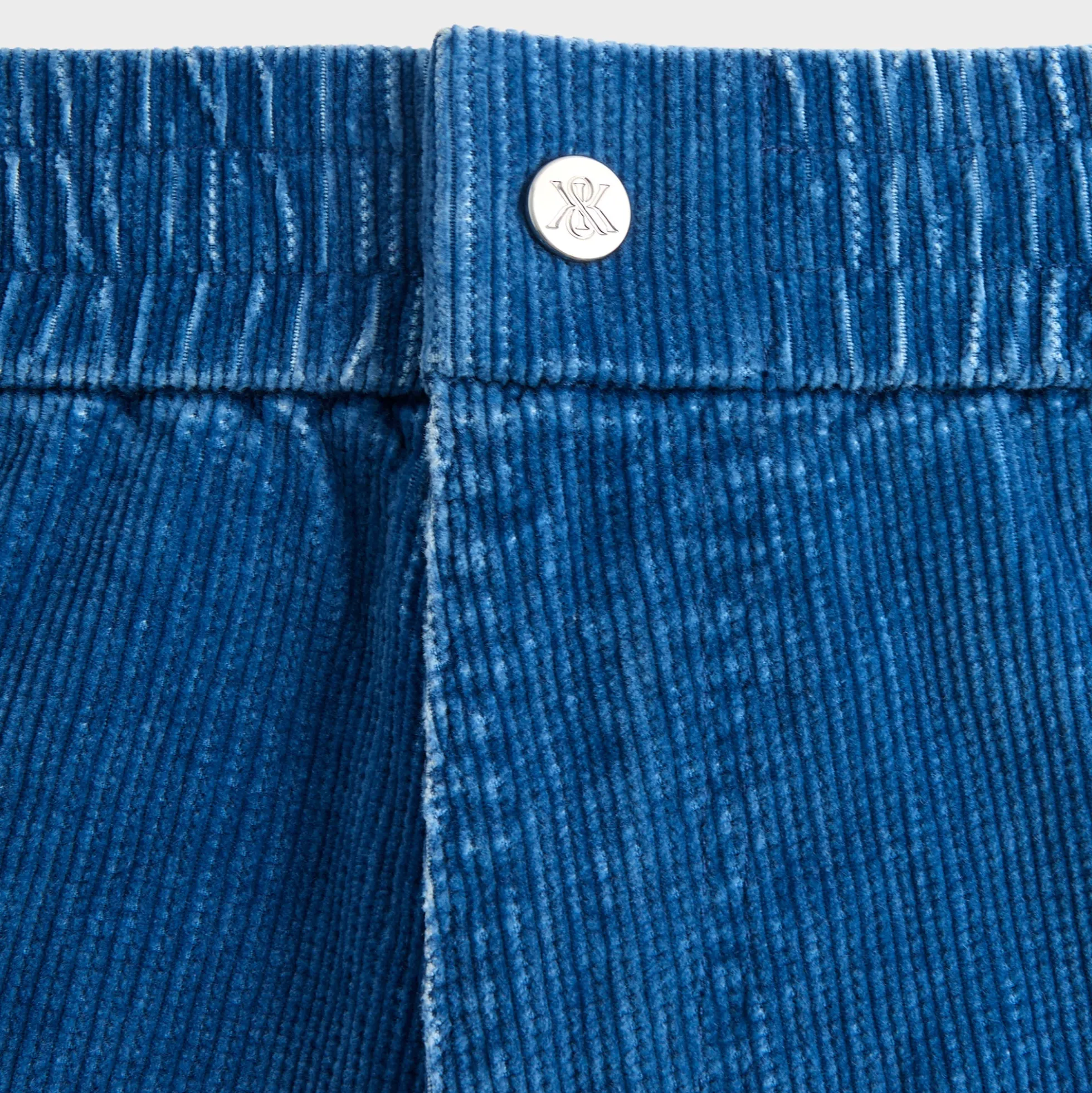 Pantalon cargo Chauncey en velours côtelé indigo Kith