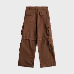 Pantalon cargo à fermeture éclair, tissé