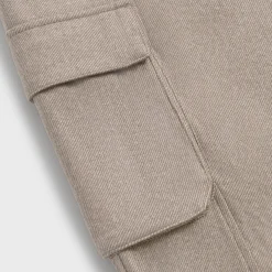 Pantalon cargo plissé Elias en sergé de laine Kith