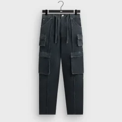 Pantalon cargo Zane en velours indigo Kith