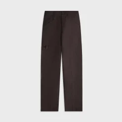 Pantalon en coton compact double tissage surteint