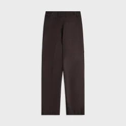 Pantalon en coton compact double tissage surteint