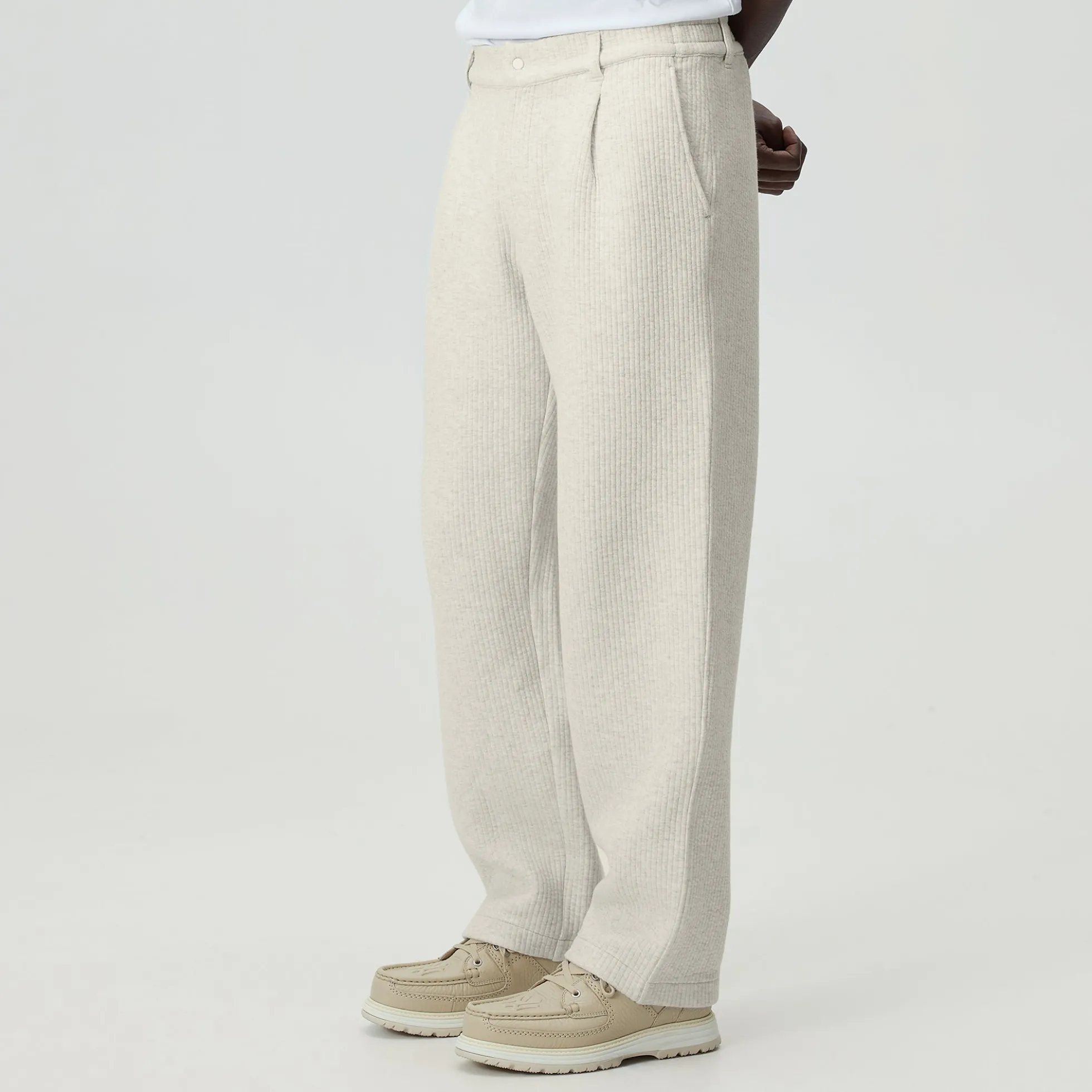 Pantalon Garrison en interlock rayé Kith