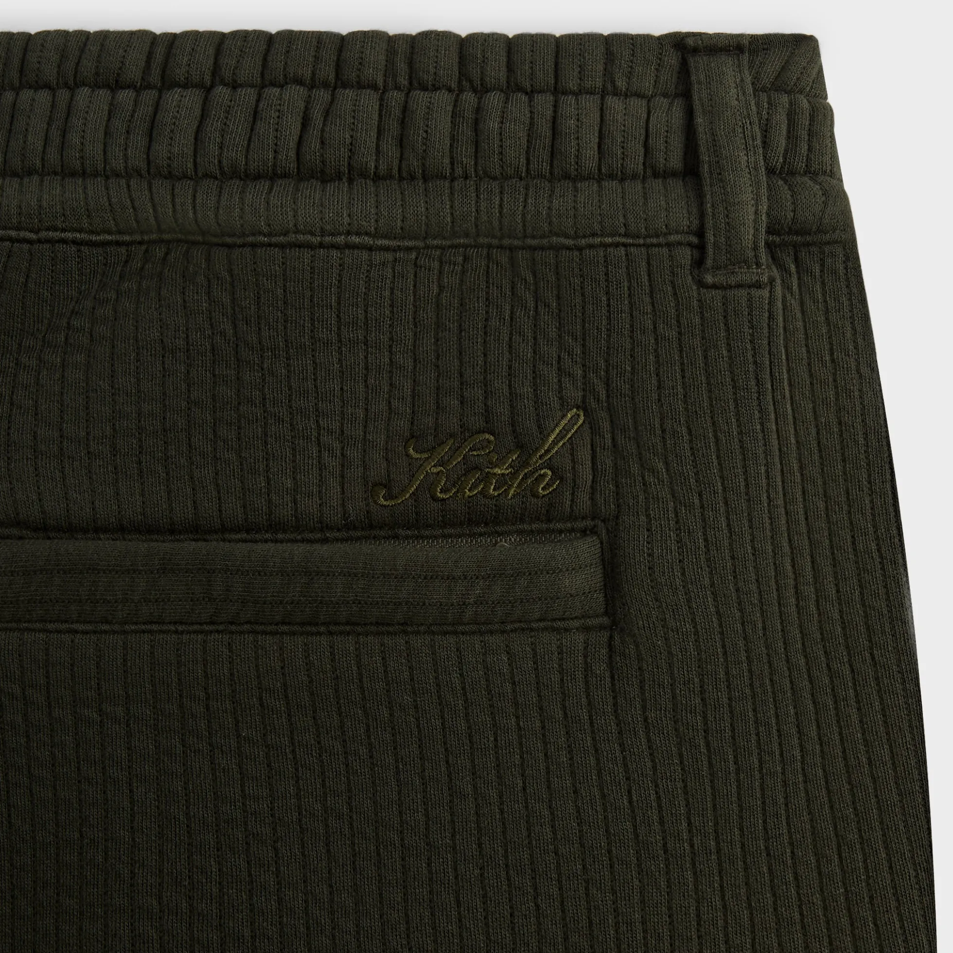 Pantalon Garrison en interlock rayé Kith