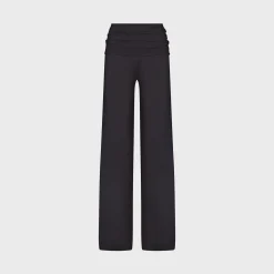 Pantalon large en maille stretch