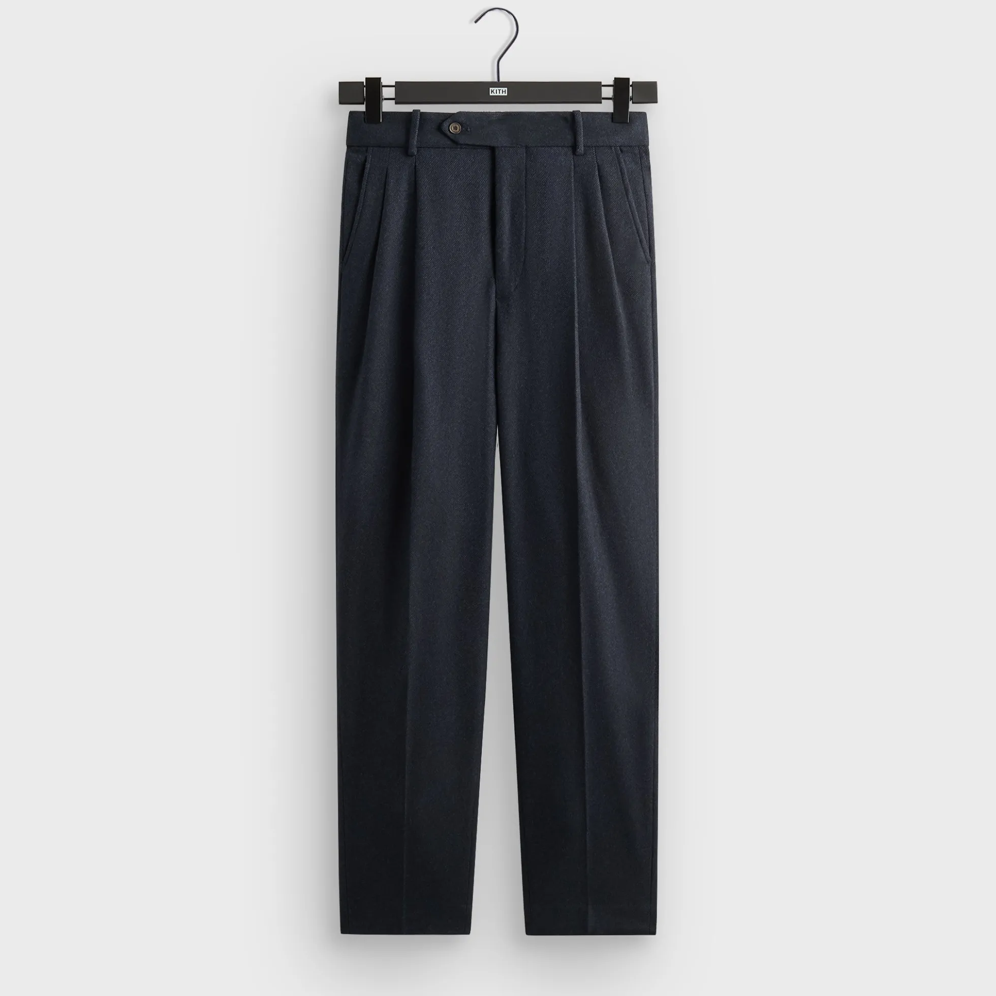 Pantalon plissé Kylan en sergé de laine Kith