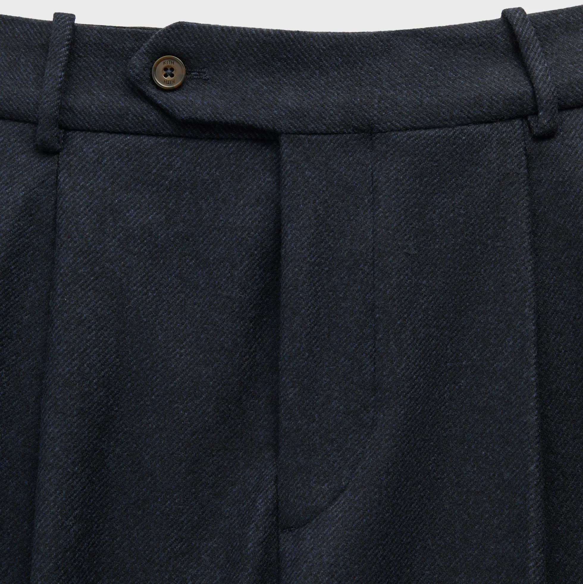 Pantalon plissé Kylan en sergé de laine Kith