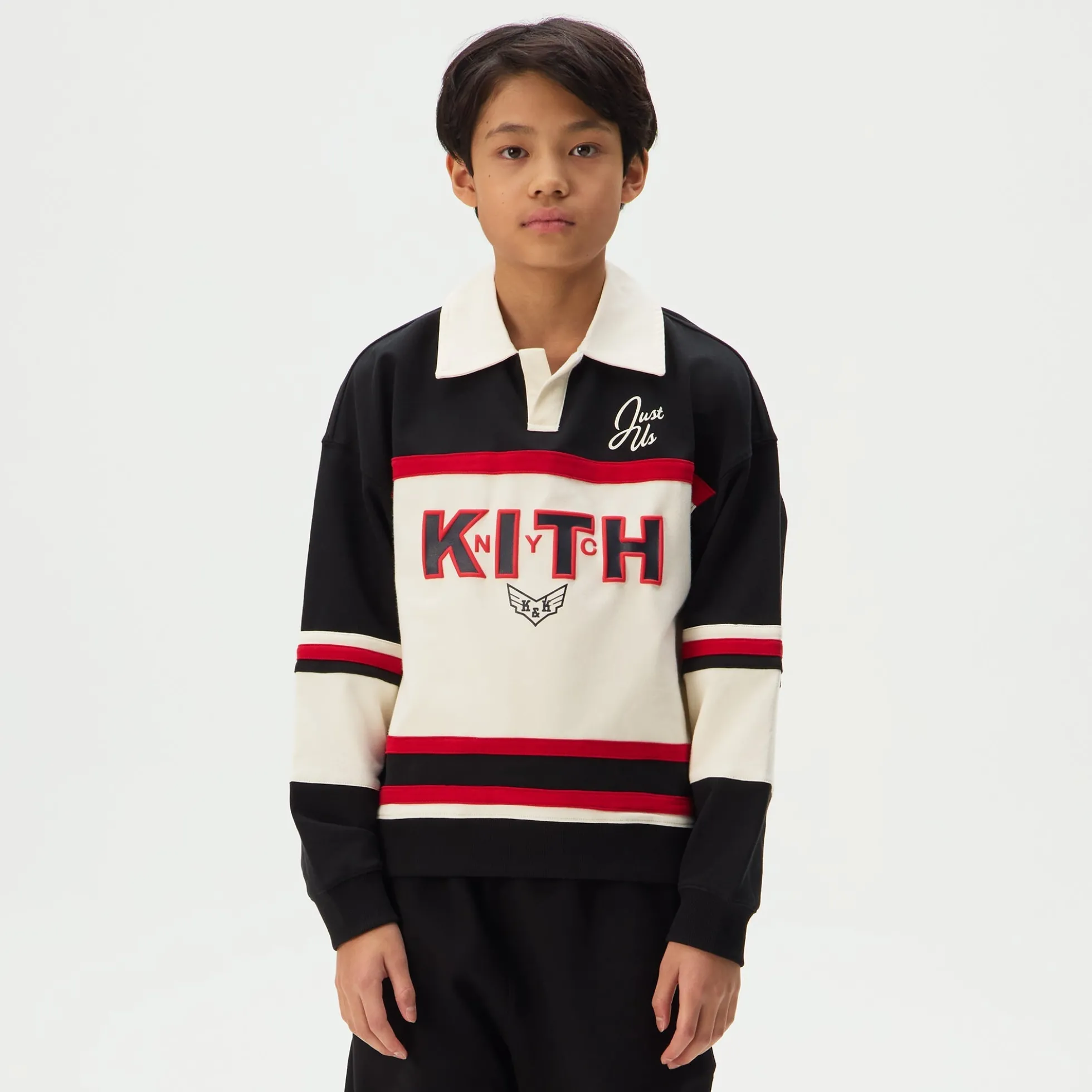 Polo Nelson Rugby à col bicolore Kith Kids