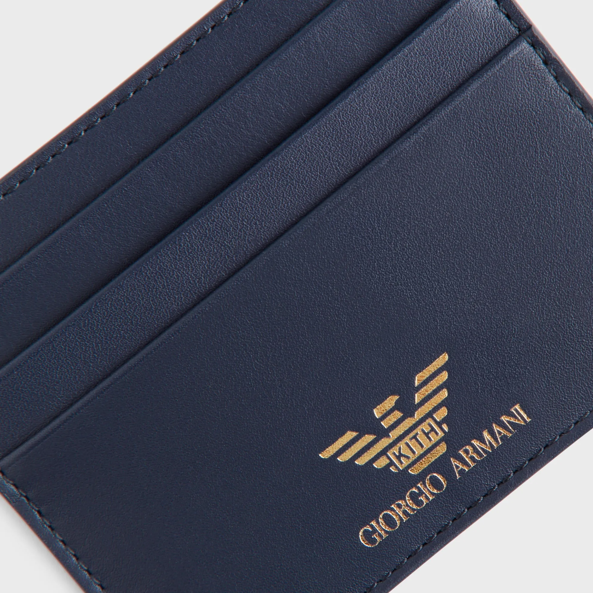 Porte-cartes en cuir Giorgio Armani & Kith
