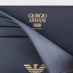 Porte-cartes en cuir Giorgio Armani & Kith