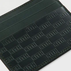 Porte-cartes en cuir monogrammé Kith