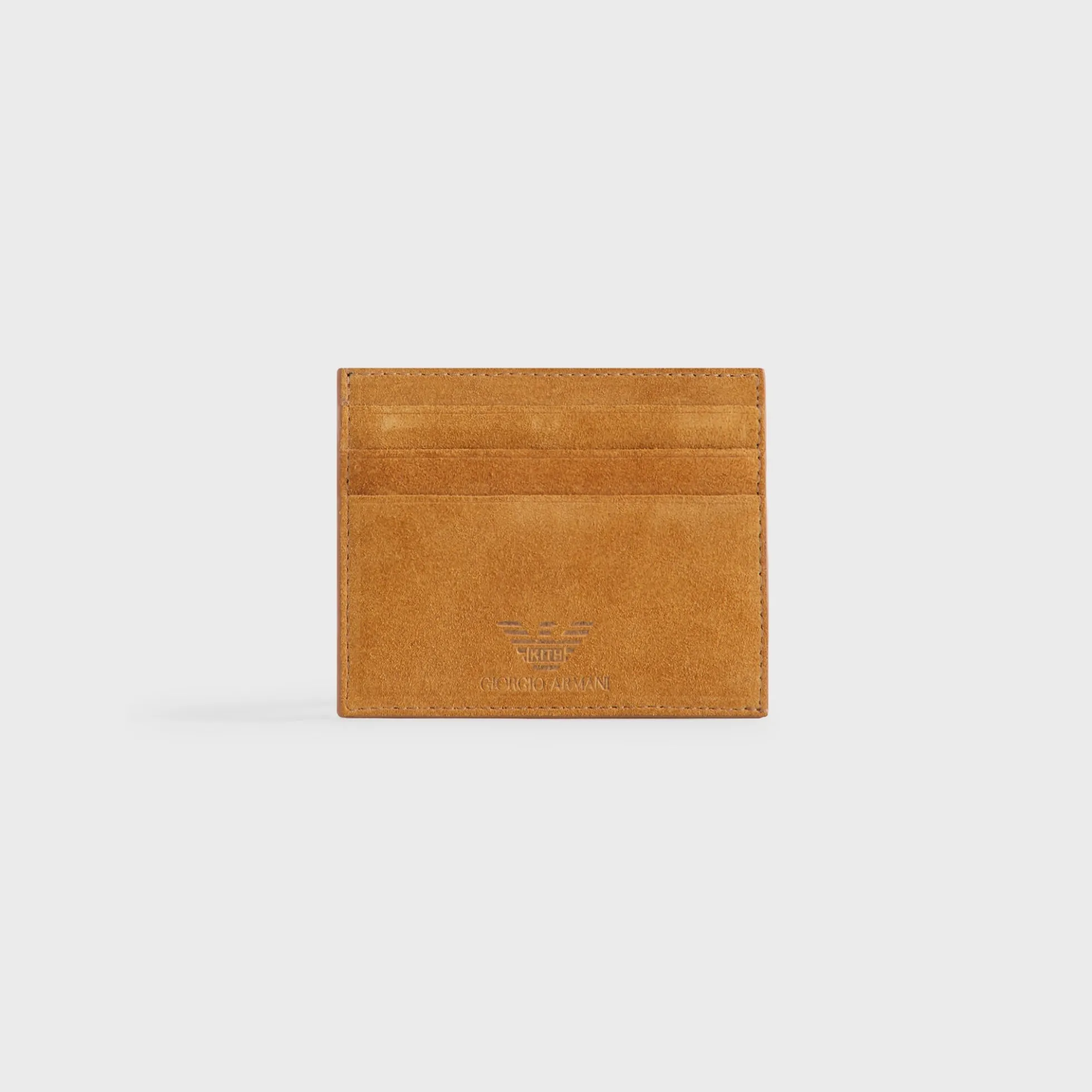 Porte-cartes en daim Giorgio Armani & Kith