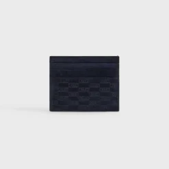 Porte-cartes Kith Monogram en daim