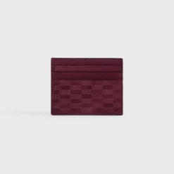 Porte-cartes Kith Monogram en daim