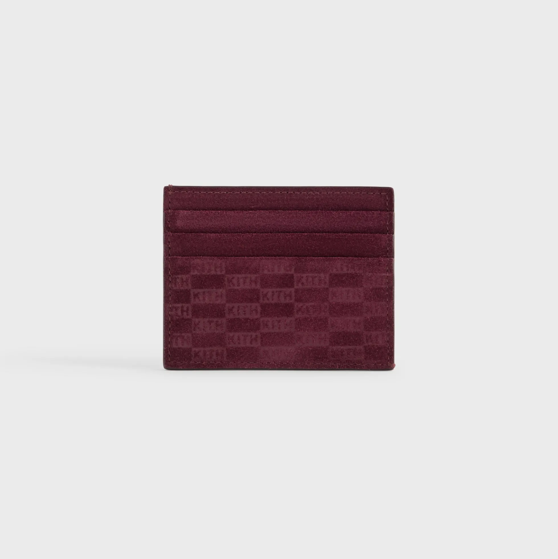 Porte-cartes Kith Monogram en daim