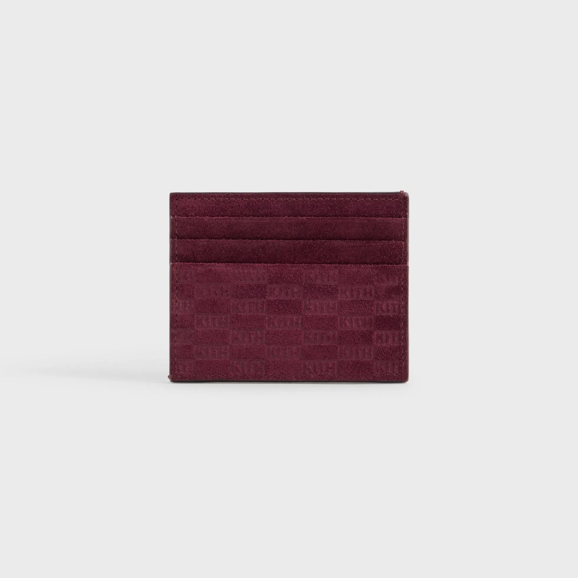 Porte-cartes Kith Monogram en daim
