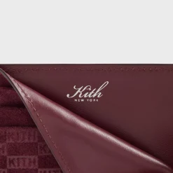 Porte-cartes Kith Monogram en daim
