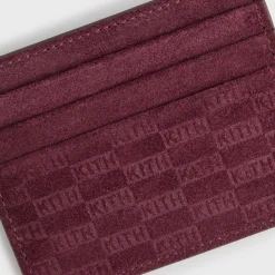 Porte-cartes Kith Monogram en daim