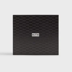 Porte-cartes Kith Monogram en daim