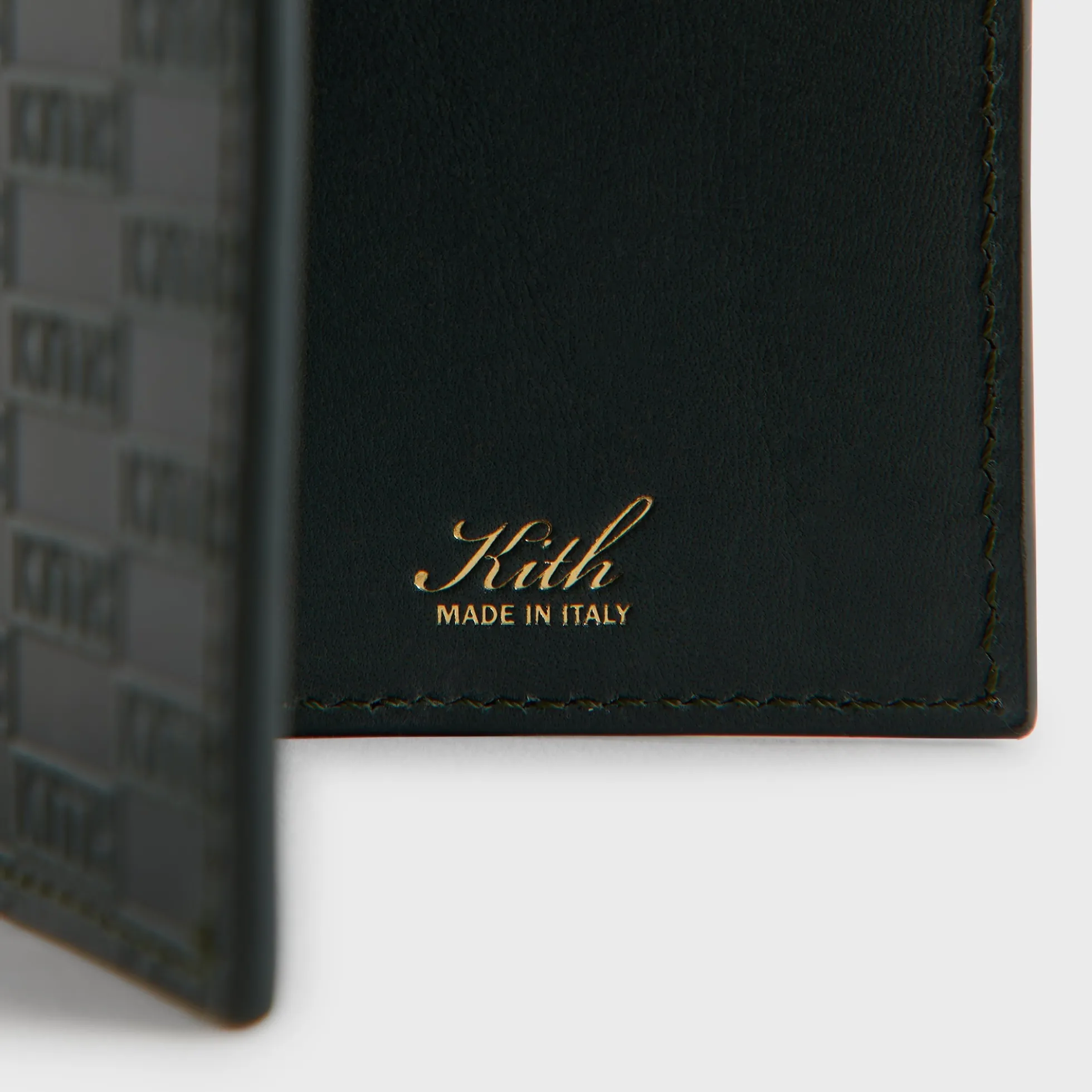 Portefeuille à deux volets Kith Monogram