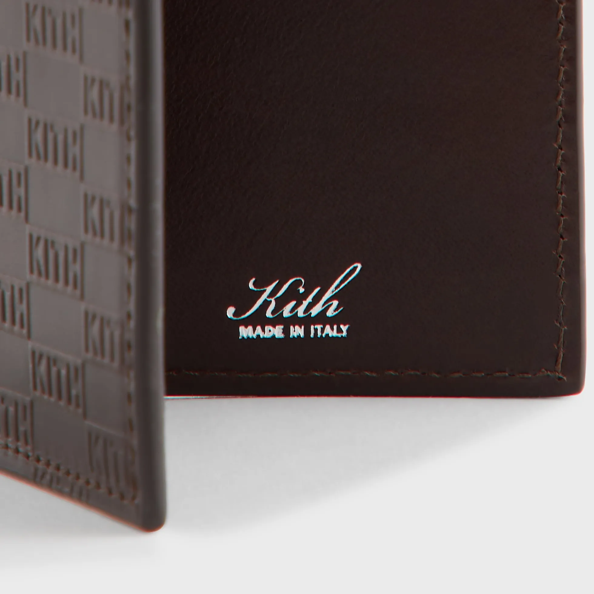 Portefeuille Kith Monogram en cuir à deux volets