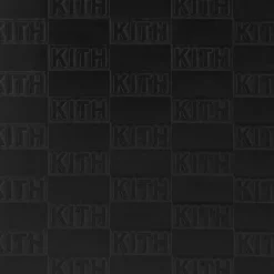 Portefeuille Kith Monogram en cuir noir