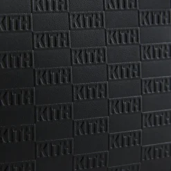 Portefeuille Kith Monogram en cuir à demi-fermeture éclair