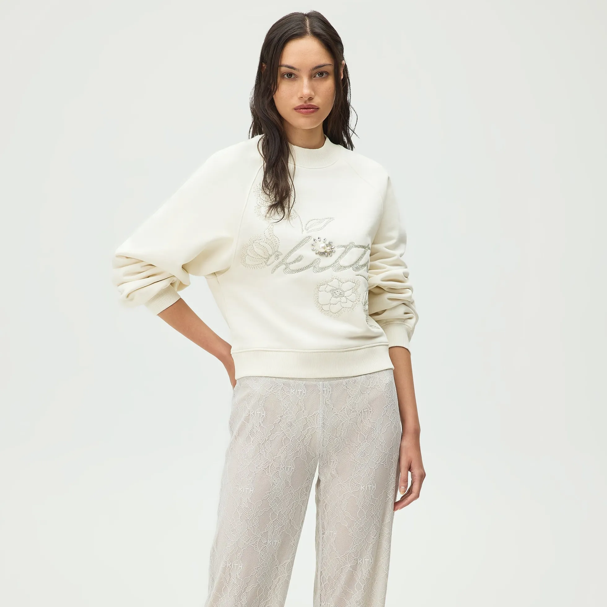 Pull à col montant orné Lisa for Kith Women Isley