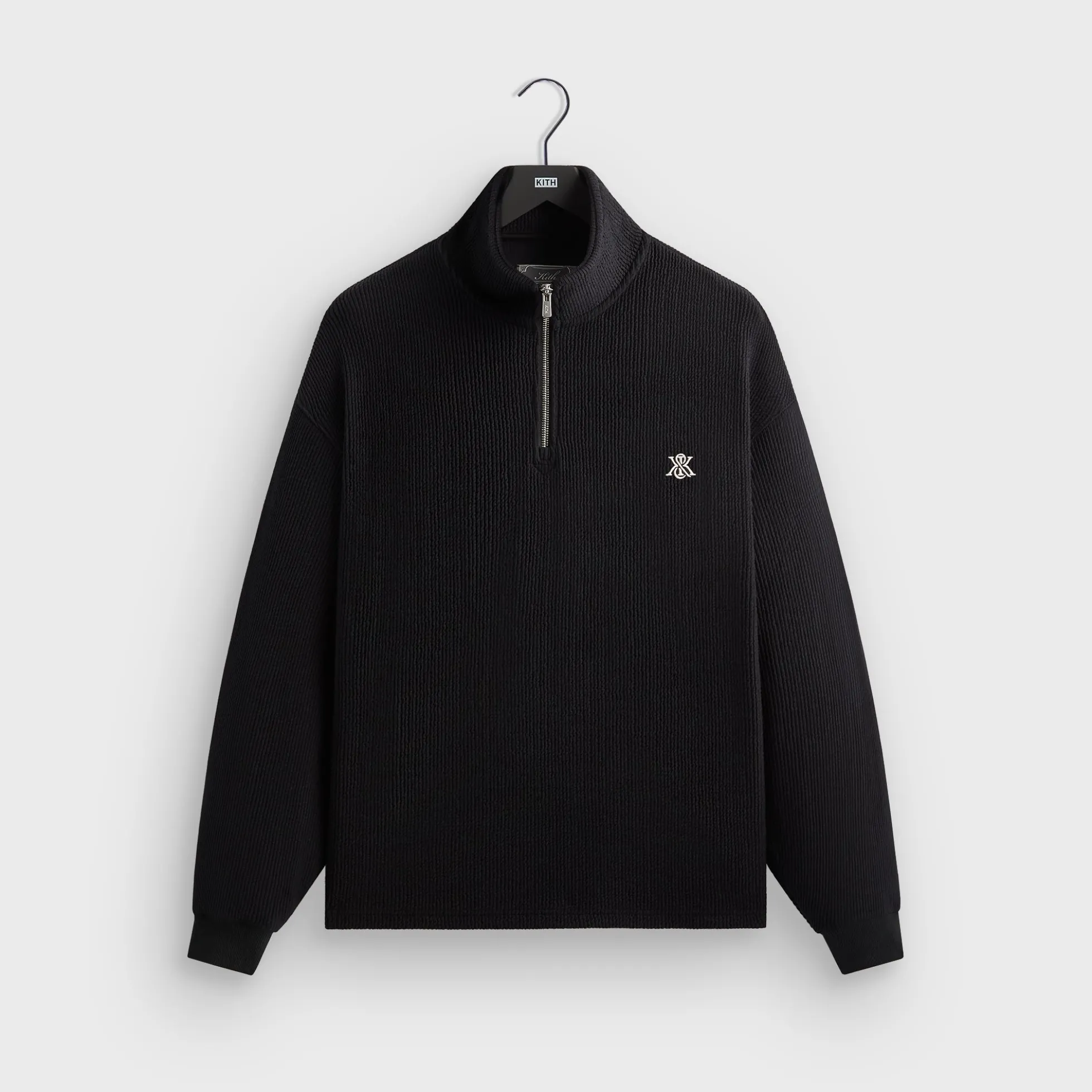 Pull Kith Nelson à col zippé en maille côtelée épaisse