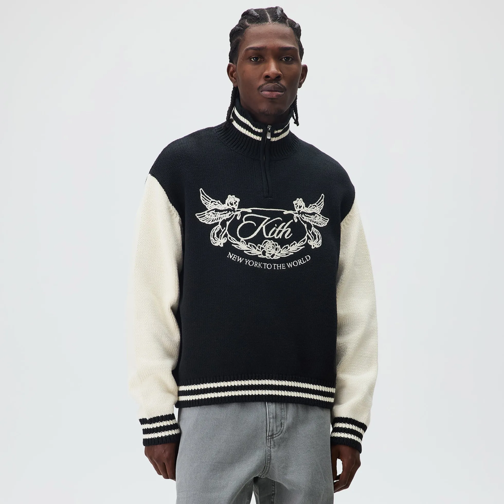 Pull Kith Wyona à fermeture éclair quart de tour