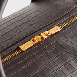 Sac de voyage Kith en cuir embossé façon crocodile