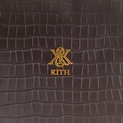Sac de voyage Kith en cuir embossé façon crocodile