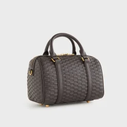 Sac Kith pour femme en cuir lisse monogrammé Harlowe